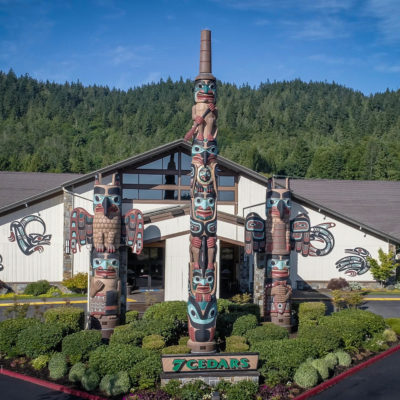 7 Cedars Casino - Sequim Washington - drone aerial photography