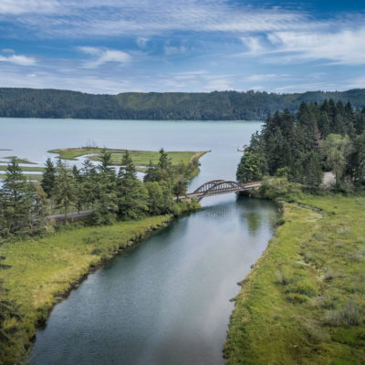 Hamma Hamma River, Olympic Peninsula, Washington - drone aerial photography