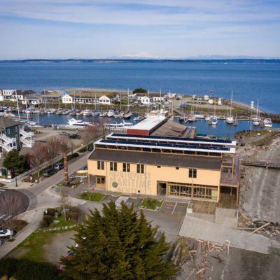 Point Hudson, Port Townsend, Washington.  Drone aerial photography