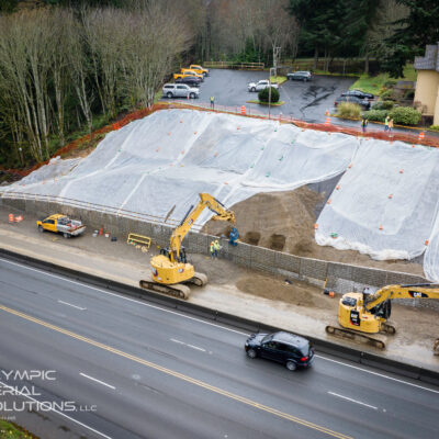 Ennis Creek, Port Angeles. Wall Installation
